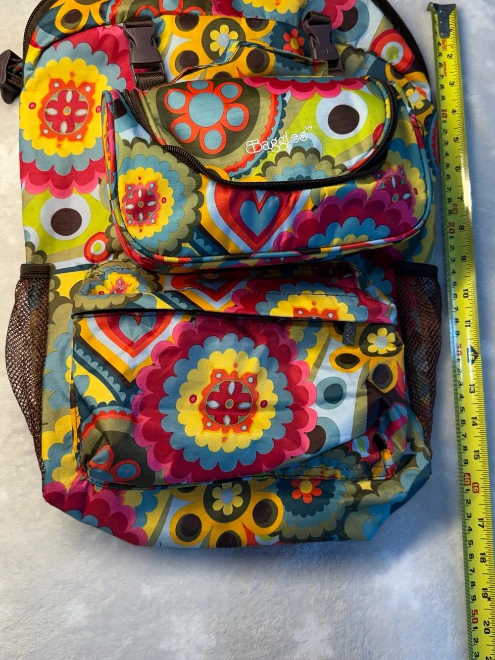 Baggies Colorful Floral Foldable Backpack
